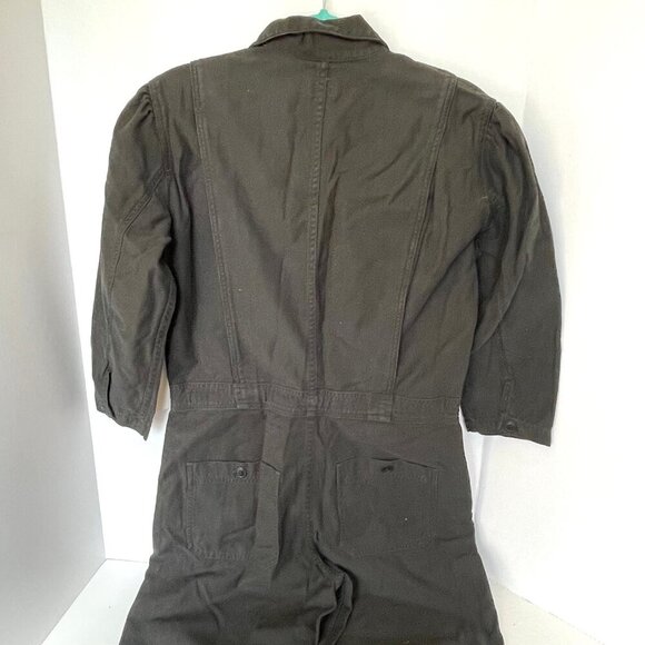 Citizens of Humanity Frida Slouchy Jumpsuit Womens Small Olive Straight Crop - Picture 4 of 10